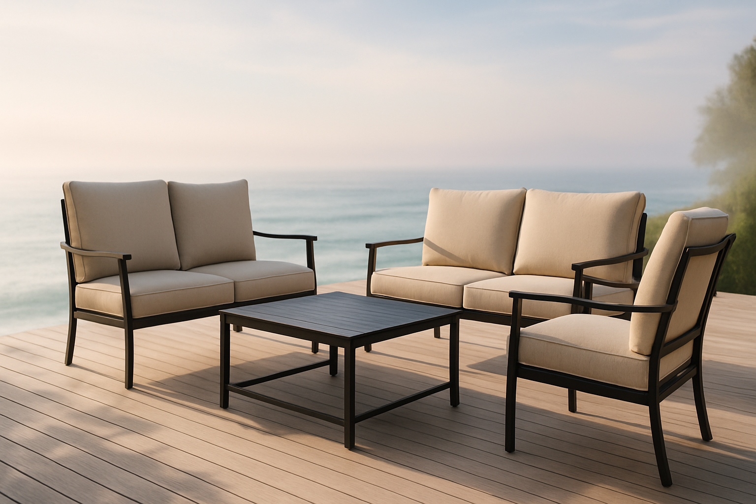 Review: The 4-Piece Patio Furniture Set - Wider Seating, High Back, and All-Weather Metal for Your Outdoor Oasis